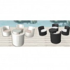 Modern-furnishing-black-or-white-4-armchairs -crystal-table-1